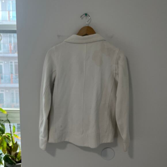 Lululemon White Fleece Be True Jacket Size 6 - Picture 6 of 6